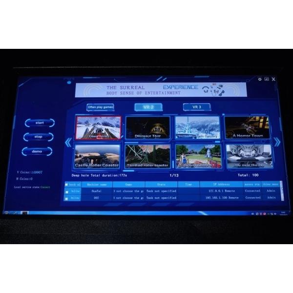 2 Seats Simulator Roller Coaster Sparta 9D VR Egg Cinema