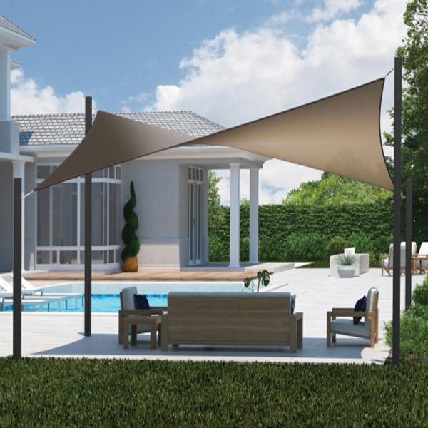 customized size Hdpe shade sail Waterproof Textil Sun Shade Sail Outdoor Pole Fabric Canopy Cloth nets