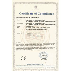 A.L Lighting Limited Certifications