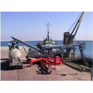 Quality Compact screw ship unloader applied to unload cement at seaport for sale