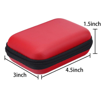 Black Colors 600D Polyester Portable Travel Zipper Protective Hard Shell Small EVA Case
