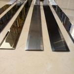 Polished Finishes Bronze Stainless Steel Angle U Shape Trim 201 304 316