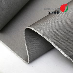 China 8H Satin 0.8mm Fire Retardant Fabric PU 2 Sides Fire Resistant Curtains on sale