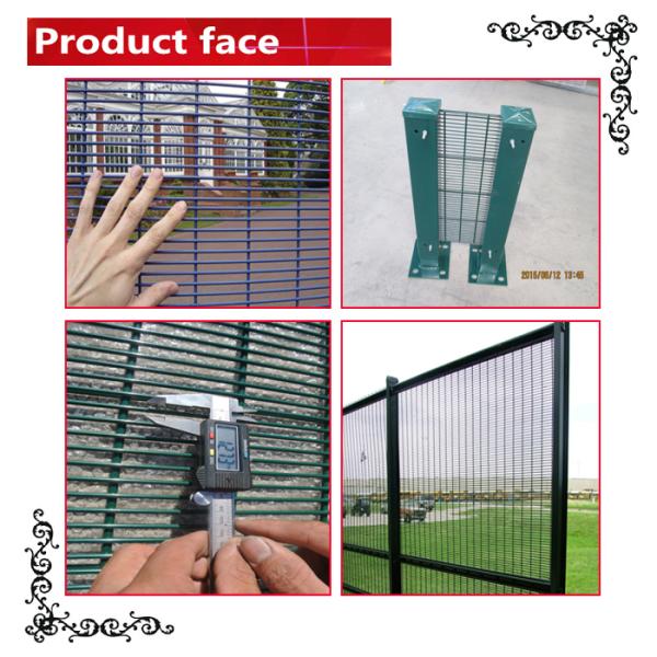 Galvanized Corromesh anti climb cut fence for Detention Centres
