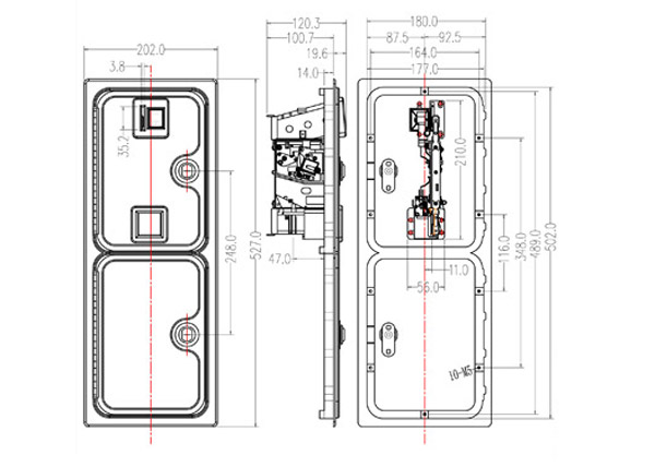 american style coin selector door with microswitch for arcade cabinet
