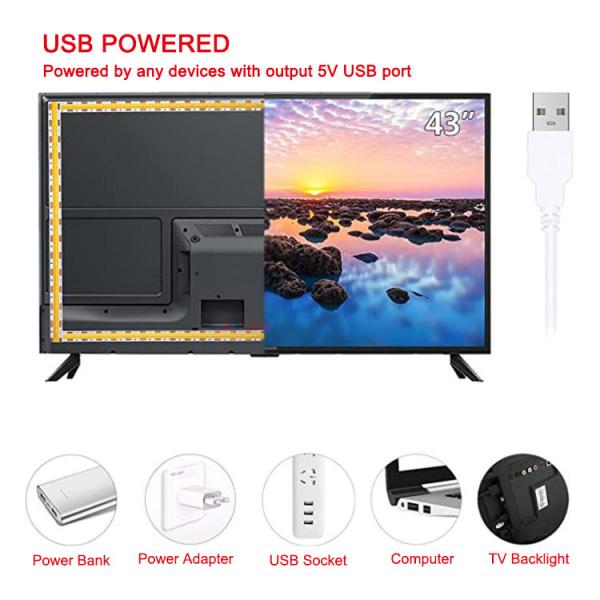 320 Chips/M DC 5V 8mm 2700K 3000K 4000K 6500K No Soldering Points COB LED Light Strip