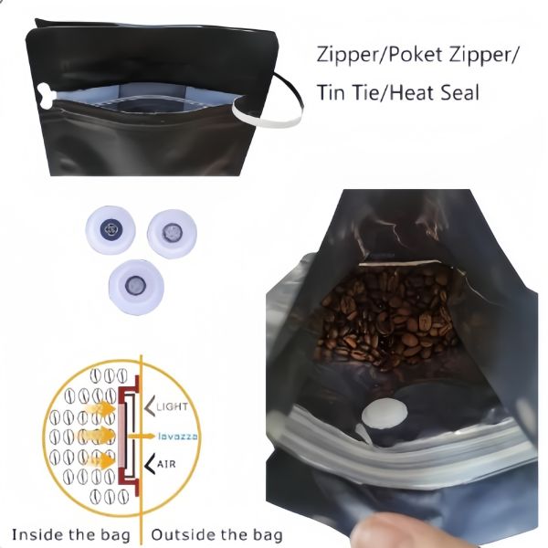 Reusable Coffee Packaging Bags Customized Large Capacity Practical