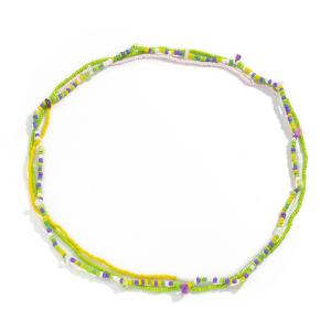 Quality Female Multi Layered Beaded Necklace Smooth , Portable Colorful Choker Necklace for sale