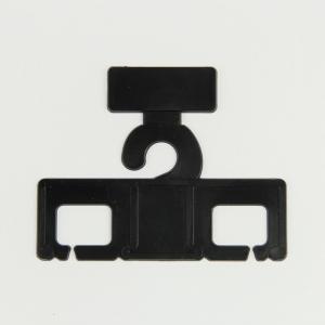 Quality PP Custom Printing Custom Sticker Label Black Plastic Suspender Hanger for sale
