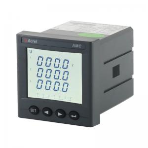 Quality Acrel AMC72L-AV single phase output current 4-20mA with LCD display energy measuring and monitoring RS485 communication for sale