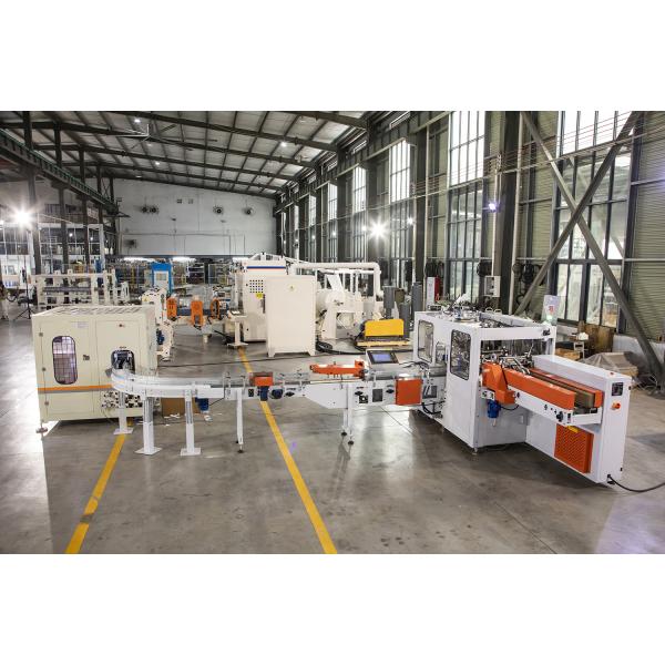 1/2 Fold Soft Bag Pack Facial Tissue Paper Machine Production Line High Speed Automatic Transfer Packaging System