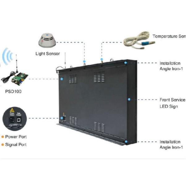 Outdoor Front Service LED Display Billboard 10mm Pixel Pitch 10000nits Brightness