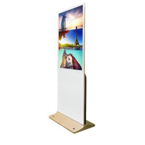 43 inch Wifi Digital Signage Totem Golden Color Android Remote Control Cloud
