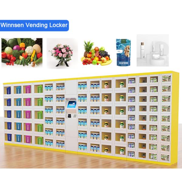 Intelligent Vending Locker Vegetables Eggs With Remote Manage System Touch Screen