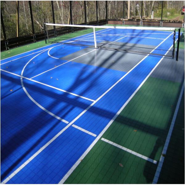 Eco Friendly Interlocking Sports Tiles Plastic Floor Soundproof