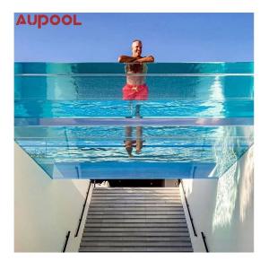 Quality Designed Above Ground Swimming Pool with Clear Acrylic Window and Superior Plastic for sale
