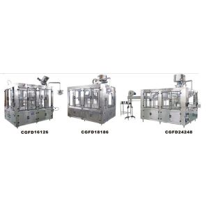 CGFD SERIES RINSING PRESSURE FILLNG AND ROTARY CAPPING COMBINED MACHINE (WITH
