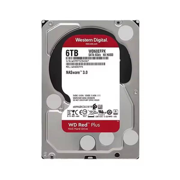 Red Plus WD60EFPX 6TB NAS Hard Disk Drive 5400 RPM Class SATA 6Gb/s 256MB 3.5 Inch HDD with and Fast Average Seek Time