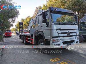 Quality Sinotruk HOWO 6x4 10T Folding Boom Truck Mounted Crane for sale