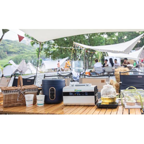 330wh 600w Portable Power Station Solar Generator QC3.0 Outputs ABS600