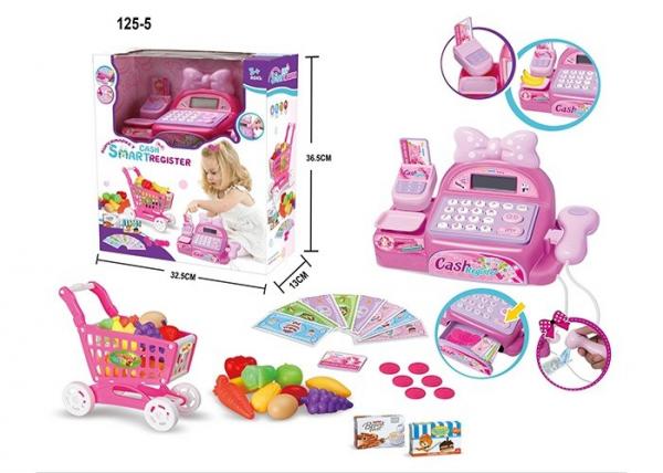 Buy Unisex Electronic Cash Register Shopping Cart Children's Play Toys Light & Sound at wholesale prices