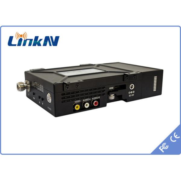 Police COFDM Video Transmitter AES256 Low Latency Battery Powered 300-2700MHz