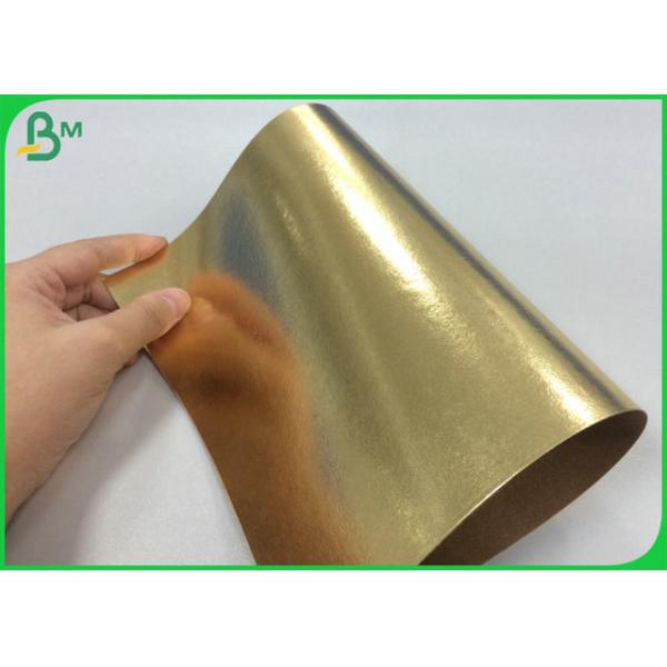 100% Recyclable Gold Color Washable Kraft Fabric For Making Women Wallet