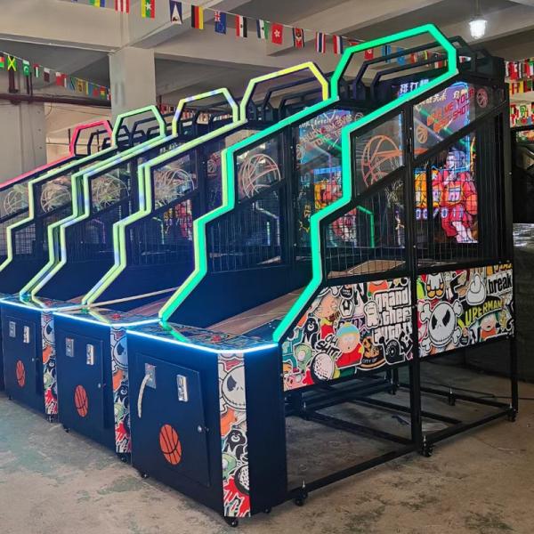 110V Indoor Basketball Arcade Machine Games 3D Animation Picture