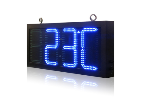 Outdoor Waterproof 24 Inch Digital LED Street Clock with GPS Synchronization and Adjustable Brightness