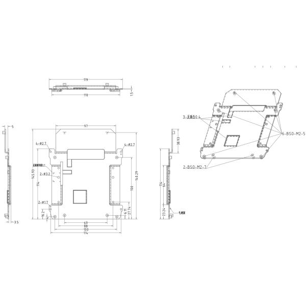 AL1060 Pure Aluminum Stamping Rivet Motherboard Bracket Hardware