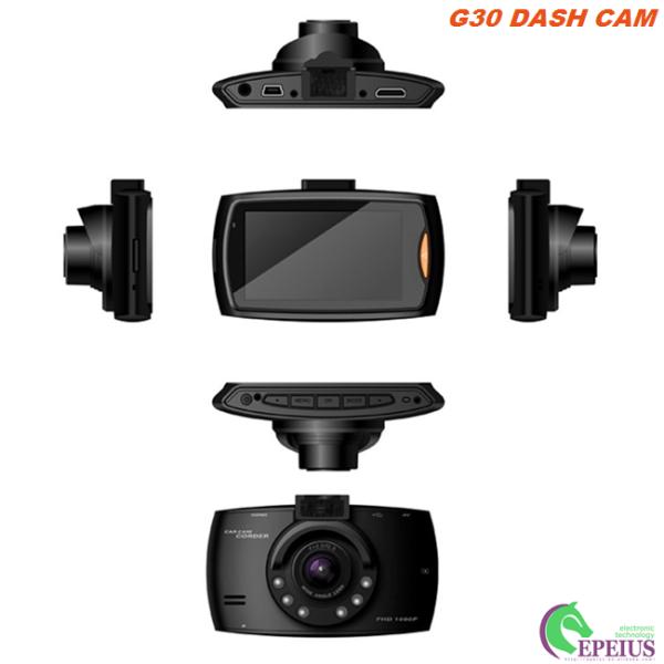 Full HD 1080P Car Surveillance Camera , G30 2.7'' Dash Cam Night Vision Motion Detection
