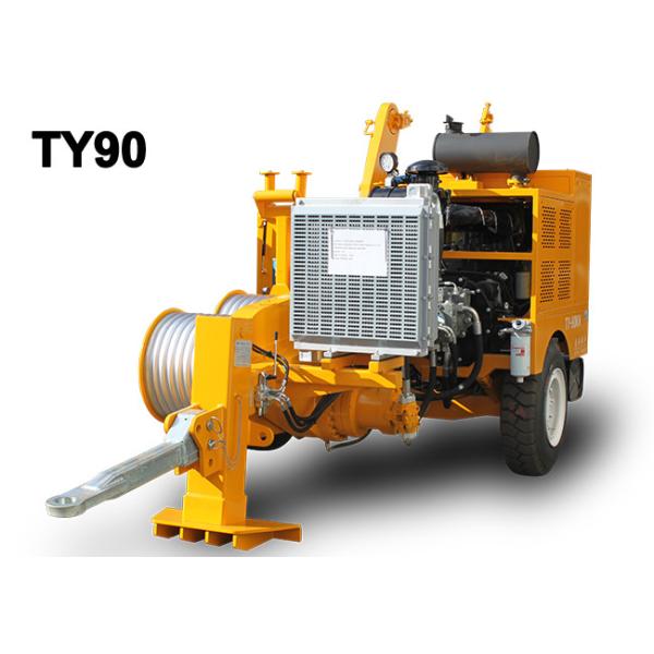 Max Continuous Pull 80kn Hydraulic Puller Machine For Transmission Stringing