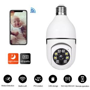 Quality 720P LED Wifi Light Bulb Security Camera With Motion Detector OEM for sale