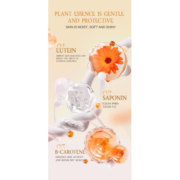 100% Pure Organic Water Hydrating Face Mist Brightening Moisturizing Petal Calendula Face Toner