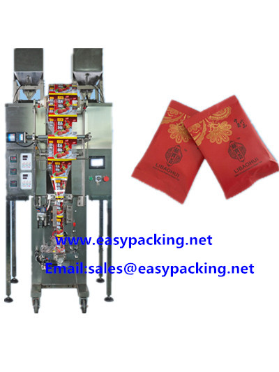 two electronic headers granule packing machine
