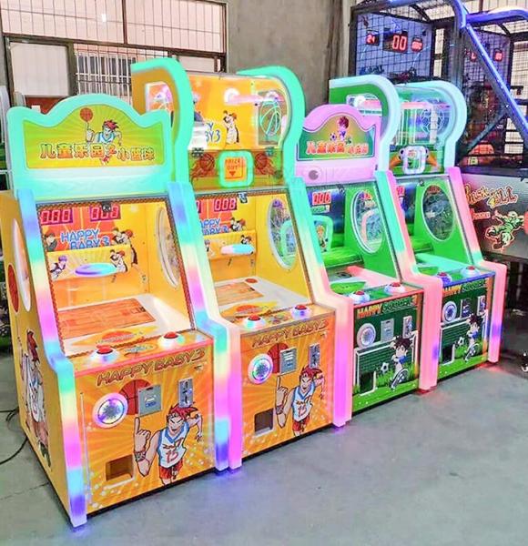 100W Arcade Coin Operated Commercial Happy Soccer Shooting Ball Game