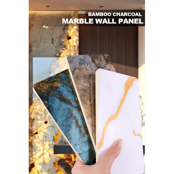Factory Customized High Toughness Marble Sheet PVC Wall Panel Waterproof High Gloss Wall Panel For Hotels