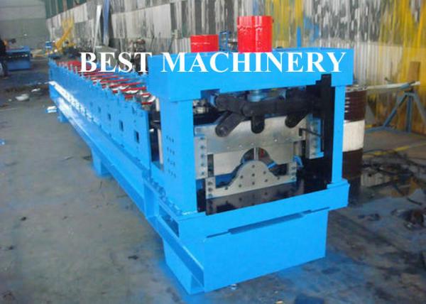 Buy Classic Glazed Roof Ridge Cap Roll Forming Machine Rain Gutter 5.5mx1mx1.4m Dimention at wholesale prices