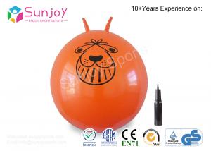 Quality Sunjoy Christmas gift 18 inch Sheep handle hopper ball Inflatable jumping ball kids ride on toys hard massage balls for sale