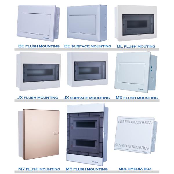 Plastic Enclosure Distribution Box Electrical Consumer Unit 26 ways For MCB Din Rail