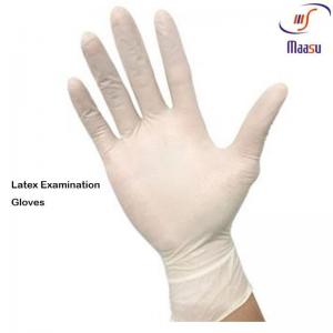 Quality EN455 Powder Free Latex Surgical Gloves , Disposable Latex Work Gloves for sale