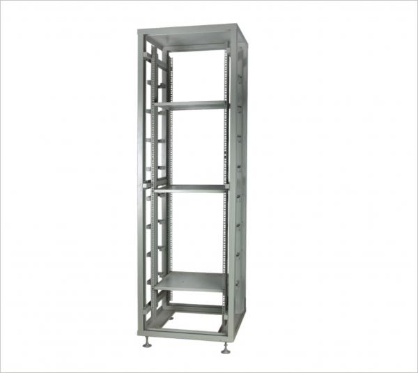 Buy Telecom Network Frame / Network Server Cabinet Open Rack With Adjusted Fixing Panel YH2009 at wholesale prices