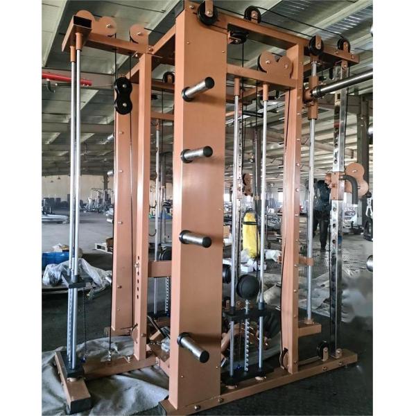 Gym Equipment Multi Functional Smith Machine With Weight Stack Cable Crossover Machine