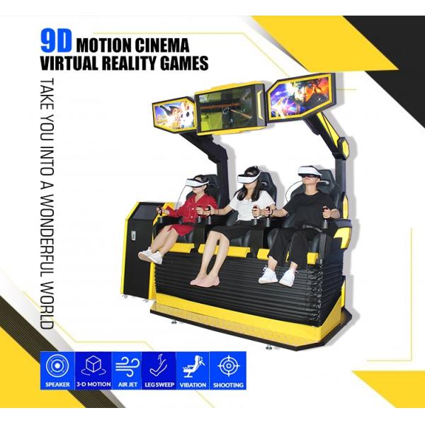 3 Seats 9D VR Motion Cinema With SSD 240G I5 System