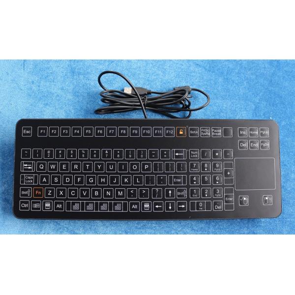 108 Keys Medical Polyester Membrane Desktop Keyboard USB PS2 Connection Compact Format