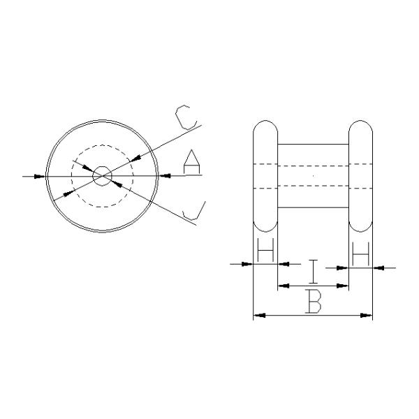 Professional Magnetic Ferrite Core Dimensions Customized DR Series Core DR3928