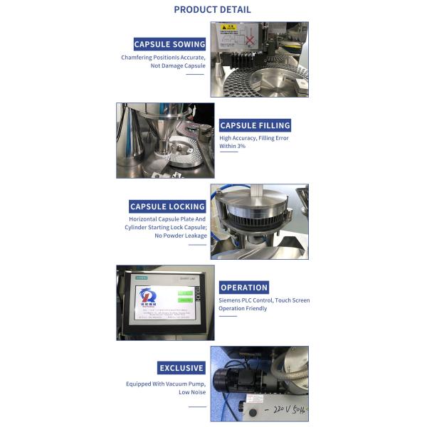Semi Automatic Capsule Filling Machine With Capsule Sowing Protection Device