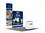 Folding Trade Show Booth Displays , Conference Exhibit Displays 3X3 No Plastic