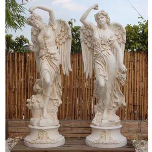 Quality Outdoor Garden Decoration Lady Marble Stone Sculpture Life Size for sale