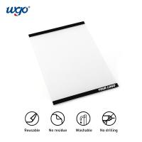 China Acrylic Document 8.5 X11 Clear Sign Holder Repositionable ODM OEM Wall Mount for sale